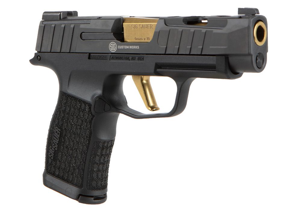 SIG P365 XL SPECTRE CUSTOM WORKS 9MM PISTOL | BLACK/GOLD